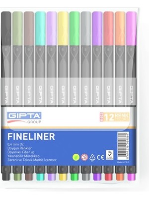 Mbb E-Ticaret Gıpta K6020 Fınelıner Kalem 12 Renk