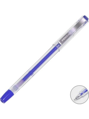 Mbb E-Ticaret Pensan 6405 My-Kıng Gel Mavi Kalem Metal Klips-(***3 Adet***)