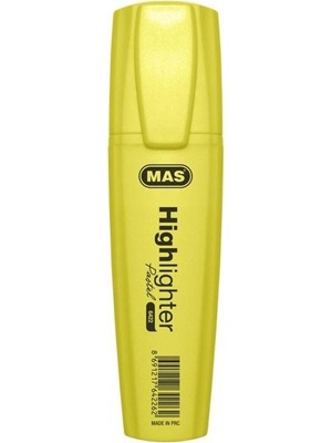 Mbb E-Ticaret Mas 6422 Pastel Sarı Fosforlu Kalem-(***9 Adet***)