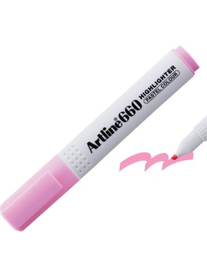 Mbb E-Ticaret Artlıne 660 Fosforlu Kalem Pastel Pembe A-EK-660-(***1 Adet***)