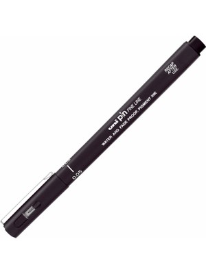 Mbb E-Ticaret Uni-Ball PIN005-200 Fınelıne Siyah Çizim Kalemi-(***9 Adet***)