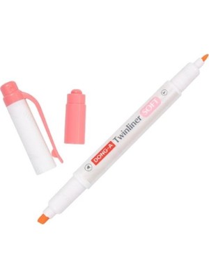 Mbb E-Ticaret Donga Twınlıner Soft Mercan Pembe N/12 Fosforlu Çift Taraflı-(***6 Adet***)