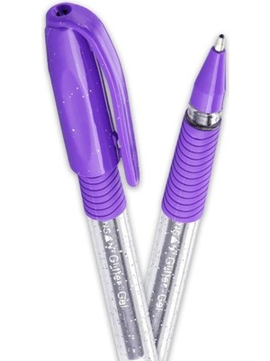 Mbb E-Ticaret Pensan Glıtter Gel Mor/violet Kalem Simli 2280-(***6 Adet***)
