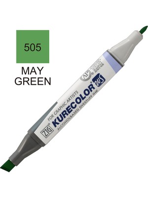 Mbb E-Ticaret Zig 505 May Green Kurecolor Rütuş Kalemi (Çift Uçlu) KC-3000