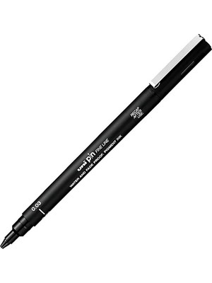 Mbb E-Ticaret Uni-Ball PIN003-200 Fınelıne Siyah Çizim Kalemi-(***6 Adet***)