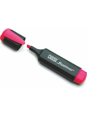 Mbb E-Ticaret Cassa 8720 Fluo Lıner Pembe Fosforlu Kalem-(***3 Adet***)