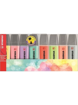 Mbb E-Ticaret Stabılo Boss Pastel Fosforlu Kalem 8 Li Set 70/8-2