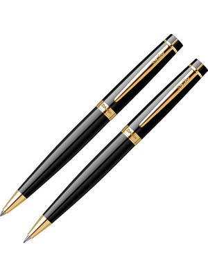 Mbb E-Ticaret Scrikss 38 Siyah Altın Tükenmez+Versatil Set