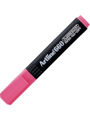 Mbb E-Ticaret Artlıne 660 Fosforlu Kalem F.pembe A-EK-660-(***9 Adet***)