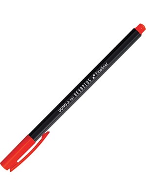 Mbb E-Ticaret Donga Hexaplus Fınelıner Kırmızı Fiber Uçlu Kalem 209630 No:13-(***1 Adet***)