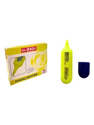 Mbb E-Ticaret Globox 6786  Hıghlıghter Fosforlu  Kalem 10'lu -Sarı *60