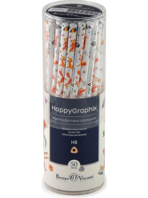 Mbb E-Ticaret Happy Graphix 21-0062-23 Jumbo Kurşun Kalem 4b 3,5mm Tilki 30'lu Paket