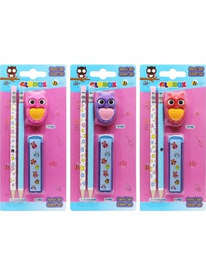 Mbb E-Ticaret Globox 2563 Versatil  Kalem  Mın ve 3D Silgi Set 12'li*12