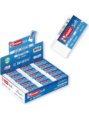 Mbb E-Ticaret Mikro 2B-24TR Beyaz Soft Silgi 24'lü*50