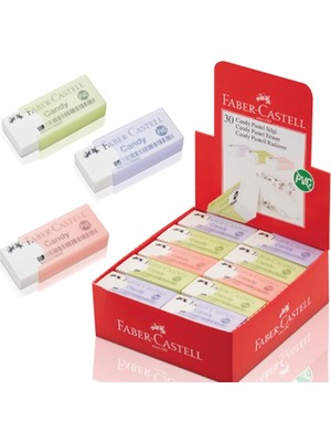 Mbb E-Ticaret Faber Candy Silgi Pastel Renk Plastik Kılıflı 30 Lu 5131784002000