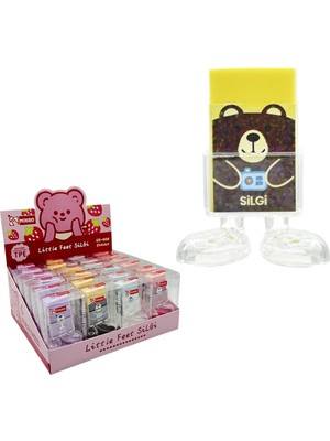 Mbb E-Ticaret Mikro ER-808 Strawberry Bear Little Feet  Silgi 24'lü >