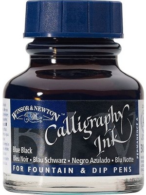 Mbb E-Ticaret Wınsor&newton Kaligrafi Mürekkebi 30 Ml. Blue Black 034 1111034