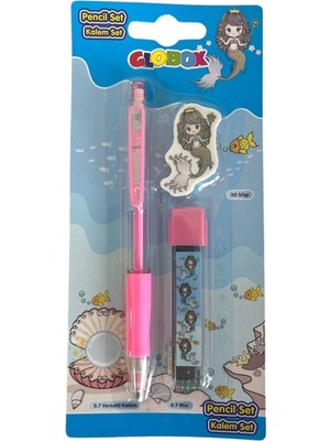 Mbb E-Ticaret Globox 3215 Kalem+Silgi+Uç Set 8'li Paket *144-(***1 Adet***)