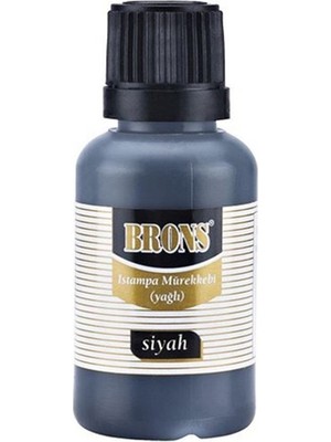 Mbb E-Ticaret Brons Istampa Mürekkebi Siyah 30 cc BR-314-(***6 Adet***)