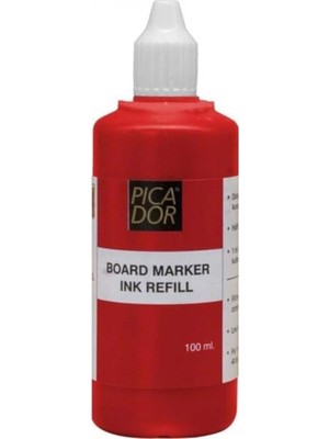 Mbb E-Ticaret Picador Kırmızı Tahta Kalemi Mürekkebi 100 ml Kb 007