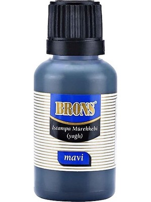 Mbb E-Ticaret Brons Istampa Mürekkebi Mavi 30 cc BR-315-(***6 Adet***)