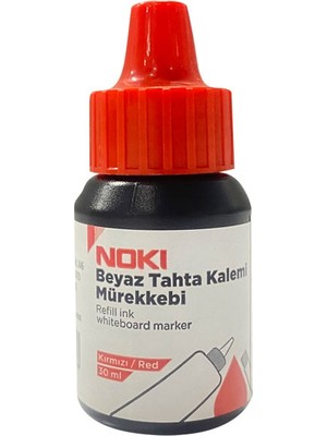 Mbb E-Ticaret Noki Beyaz Tahta Kalemi Mürekkebi Kırmızı 30 ml 1663-030-080-(***6 Adet***)