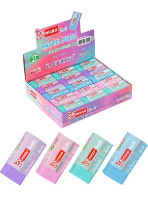 Mbb E-Ticaret Mikro 2B-30P Pastel Soft Silgi 30'lu*50