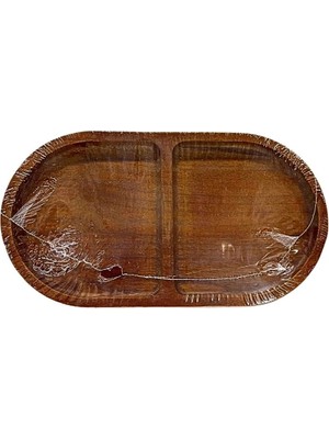 Efnaz Style Akasya Oval Bölmeli Sunumluk
