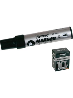 Mbb E-Ticaret Mikro 6010 Siyah 10 mm Jumbo Marker-(***6 Adet***)