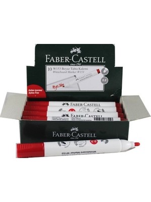 Mbb E-Ticaret Faber W153 Kırmızı Tahta Kalemi 254029-(***6 Adet***)