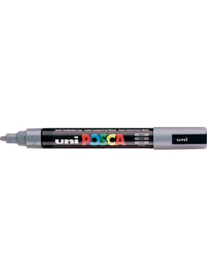Mbb E-Ticaret Uni-Ball Pc-5m-Posca Su Bazlı Marker Gri 1.8-2.5
