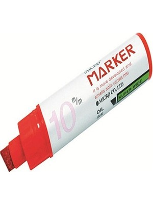 Mbb E-Ticaret Mıcro 10 mm Marker Kırmızı 1001-(***6 Adet***)