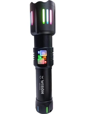 MiraLive WS-9954 25W  Zoomlu Yeşil Lazerli Metal Şarjlı El Feneri