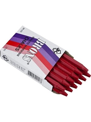 Mbb E-Ticaret Brons Yağlı Marka Tebeşir Kırmızı 12 Li BR-255-(***12 Adet***)