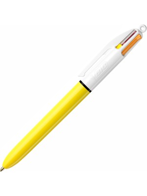 Mbb E-Ticaret Bic 4 Renk Fonksiyonlu Sarı Gövde Tükenmez Kalem 949897