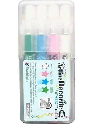 Mbb E-Ticaret Artlıne Decorıte Kesik Uç Markör 4 Lü Pastel Renk