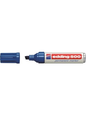 Mbb E-Ticaret Edding 500 Mavi Kesik Uç Marker Kalem