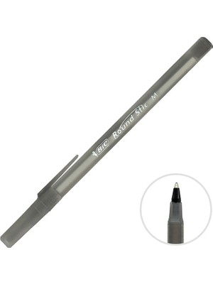 mbb e-ticaret bic round stıc siyah tükenmez kalem 962665 (özel )-(***6 adet***)