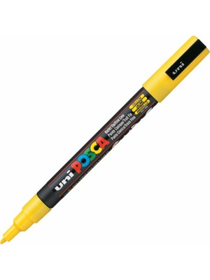 Mbb E-Ticaret Uni-Ball Pc-3m Posca Su Bazlı Marker Sarı 0.9