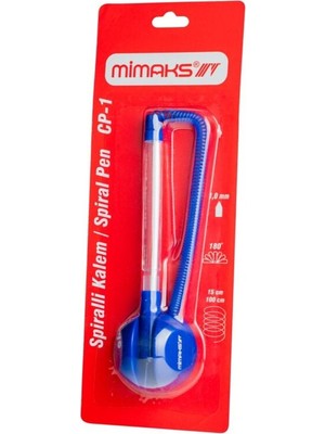 Mbb E-Ticaret Mimaks Cp-1 Spiralli Vezne Tükenmez Kalem Mavi-(***9 Adet***)