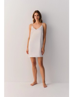 Suwen Ecru Lucy Short Nightgown