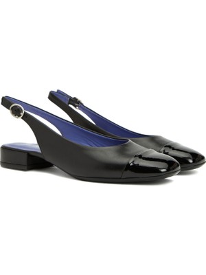 Divarese Dıvarese Black Leather Ballet Flats