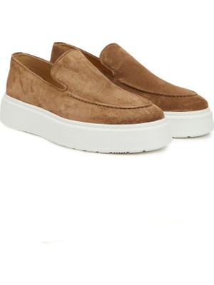 Divarese Dıvarese Tan Men's Suede Loafers
