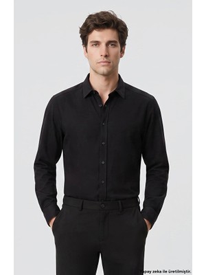 Network Black Wool Blend Shirt