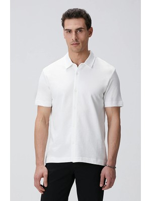 Network Off-White Jacquard Shirt