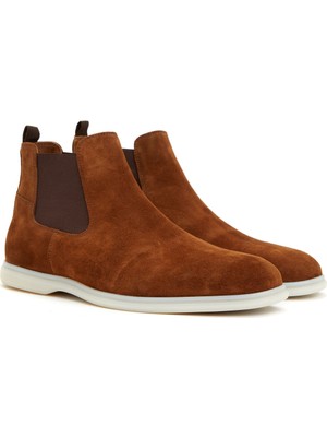 Divarese Dıvarese Tan Men's Suede Boots