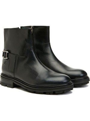 George Hogg Black Men's Leather Boots