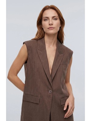 Network Brown Cupro Vest