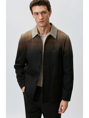 Network Brown Ombre Wool Blend Jacket
