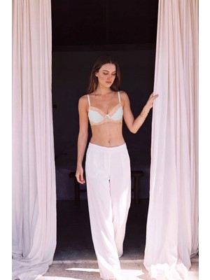Suwen Ecru Monica Semi-Padded Underwired Bra